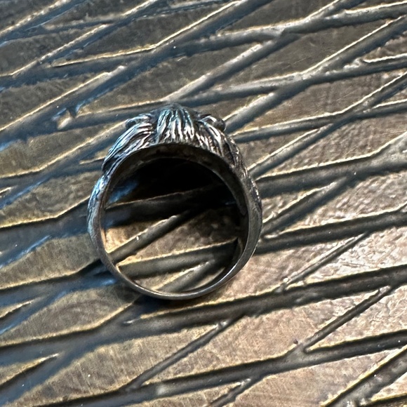 Sterling Lion ring size 10 - Picture 3 of 10